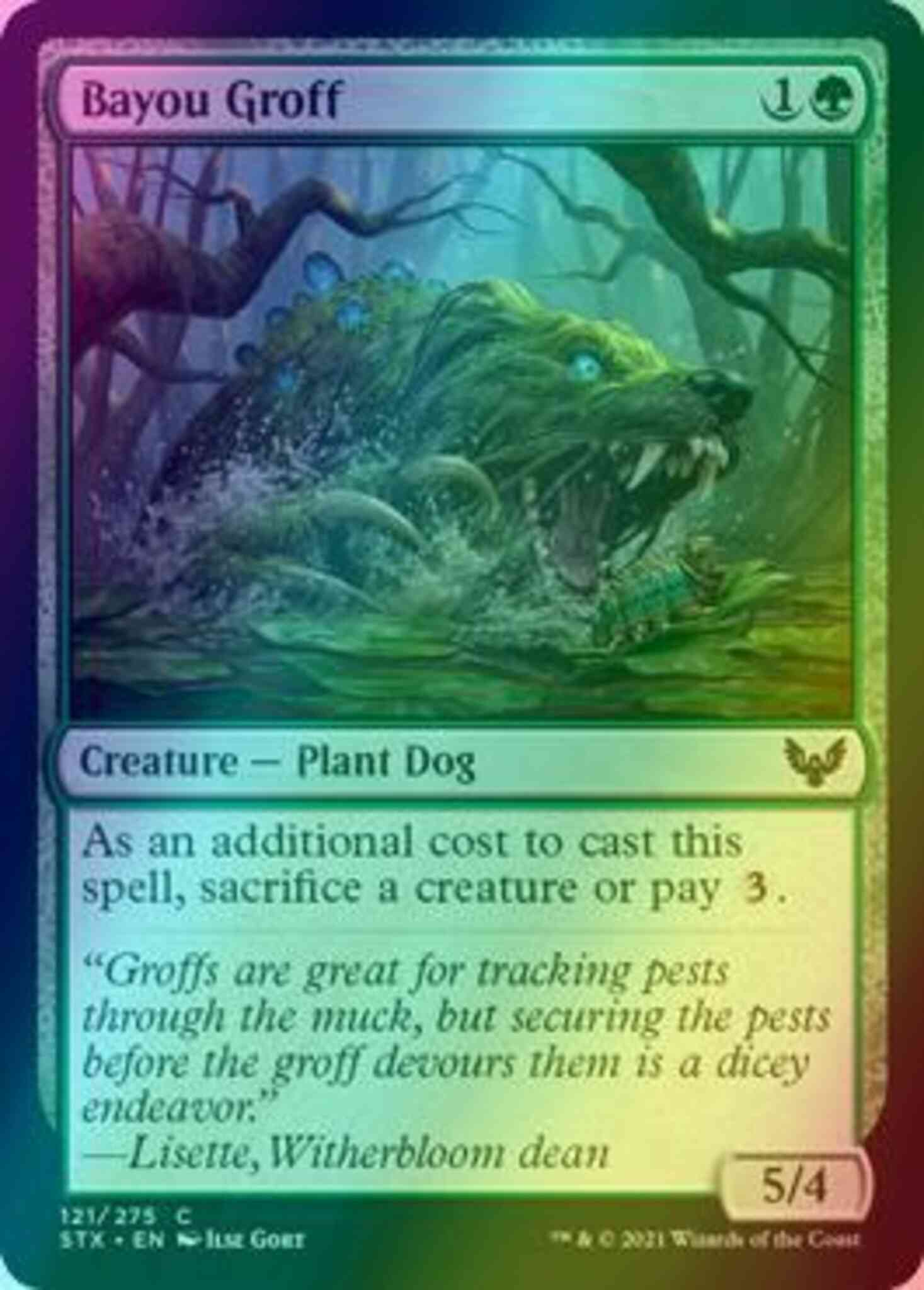 Bayou Groff [121] [Strixhaven: School of Mages] [Foil] – Face to