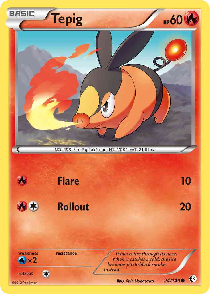 Tepig - 24/149 - Common [bw7-24] [Non-Holo]