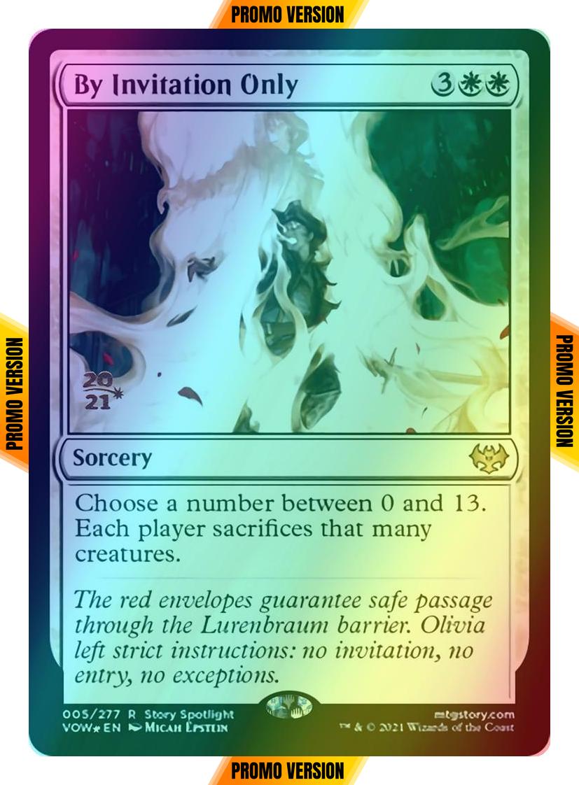 By Invitation Only [Prerelease] [5s] [Innistrad: Crimson Vow: Promos] [Foil]