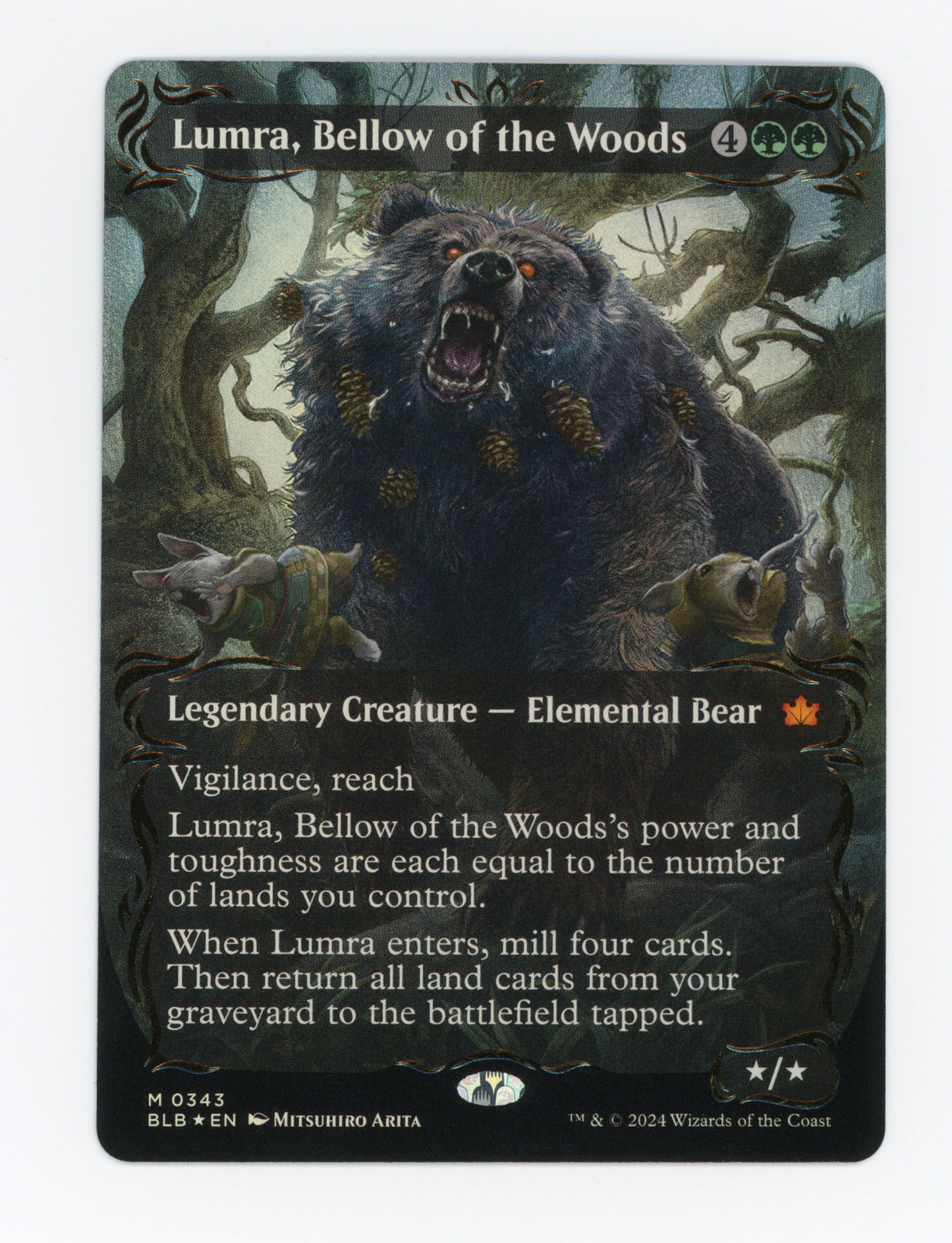 Lumra, Bellow of the Woods — Borderless|Anime|Raised Foil — ID 17737
