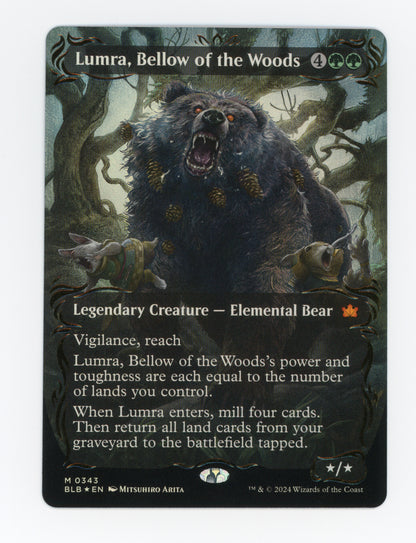 Lumra, Bellow of the Woods — Borderless|Anime|Raised Foil — ID 17737