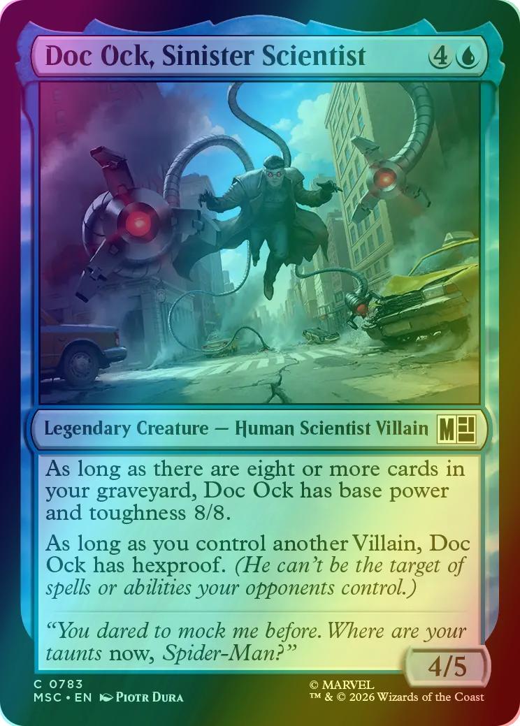 Doc Ock, Sinister Scientist [783] [Jumpstart] [Marvel Super Heroes: Commander] [Foil]