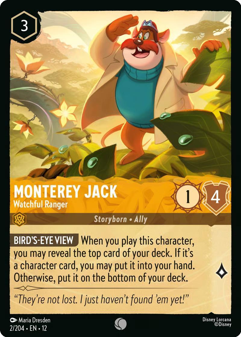 Monterey Jack - Watchful Ranger - 2/204 [Wilds Unknown] [Non-Foil]