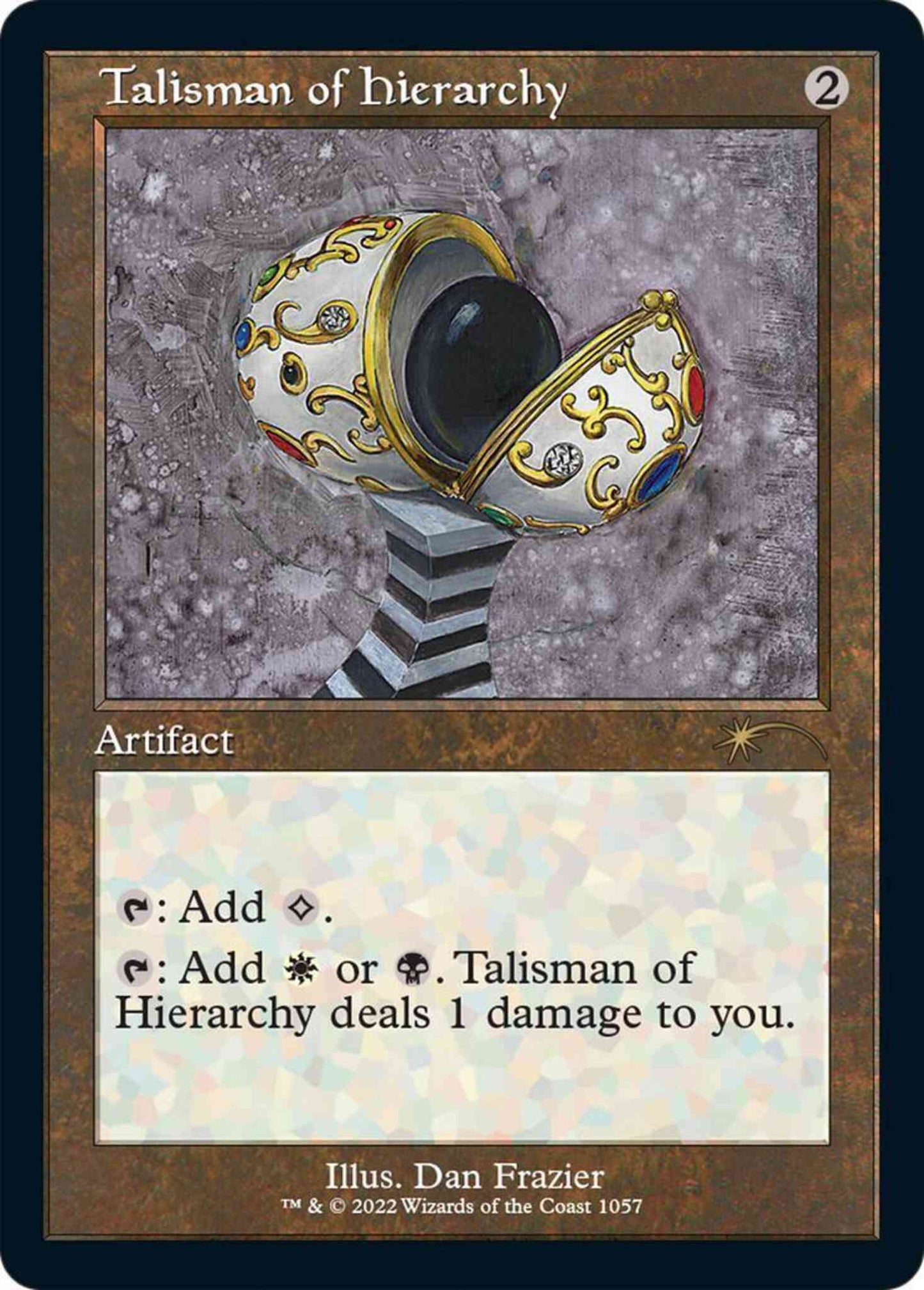 Talisman of Hierarchy [1057] [Retro Frame] [Dan Frazier] [Secret Lair Drop] [Non-Foil]