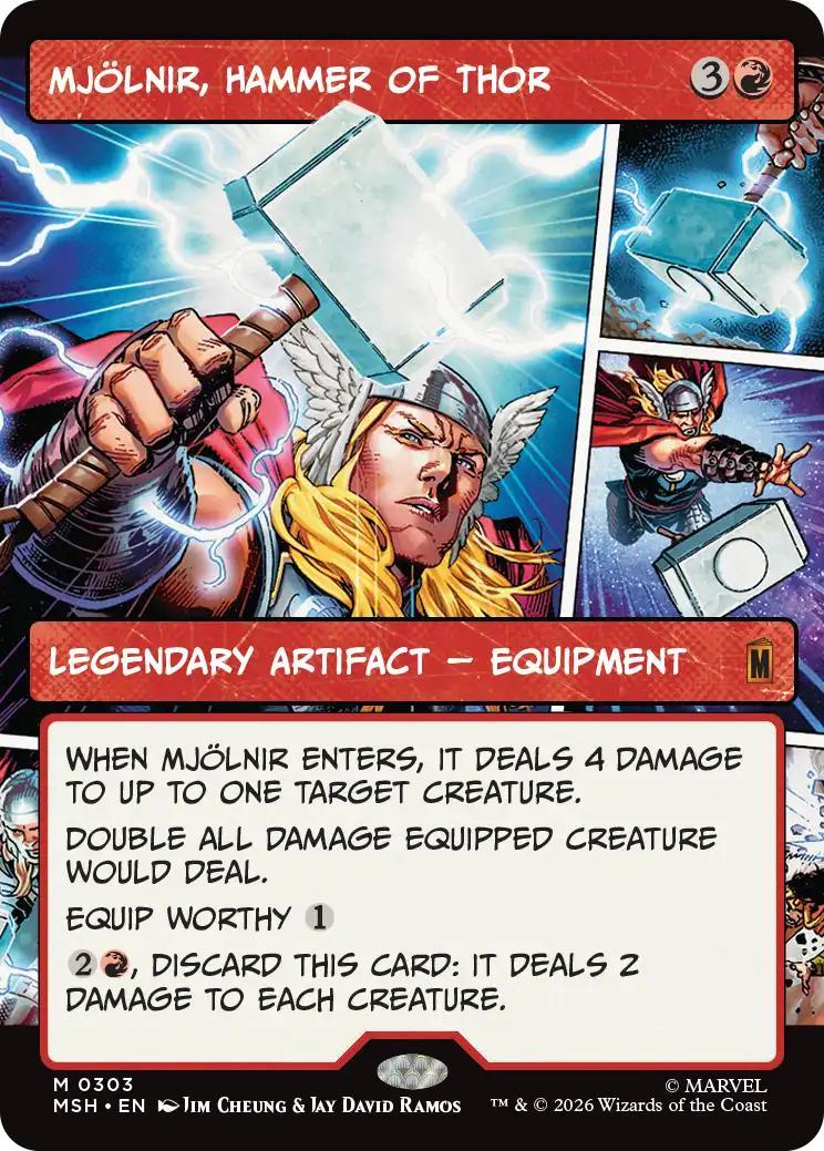Mjölnir, Hammer of Thor [303] [Panel Showcase] [Marvel Super Heroes] [Non-Foil]