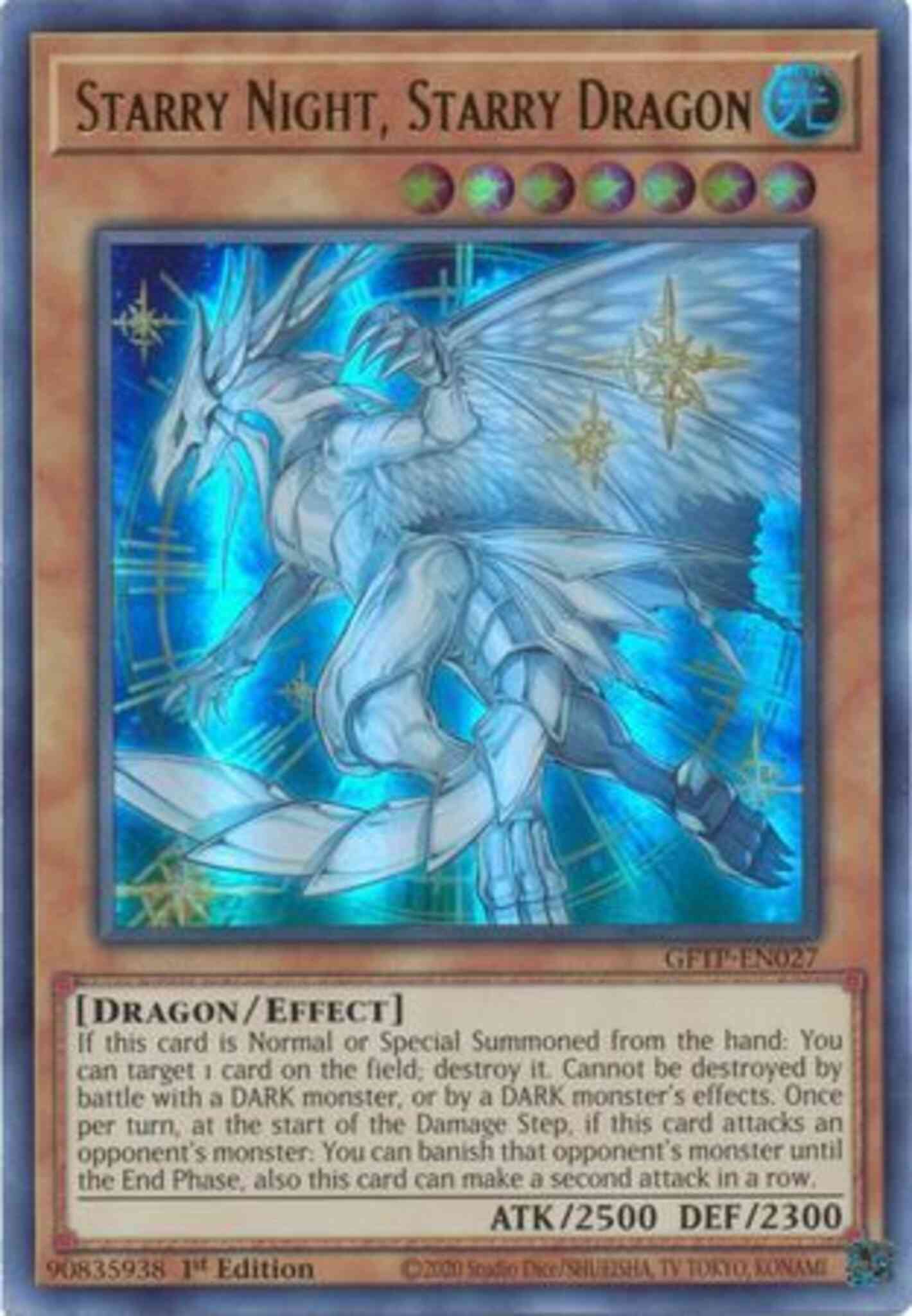 Starry Night, Starry Dragon - GFTP-EN027 - Ultra Rare - 1st Edition