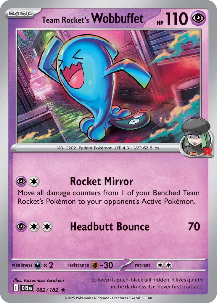 Team Rocket's Wobbuffet - 082/182 - Rare [sv10-082] [Holo]