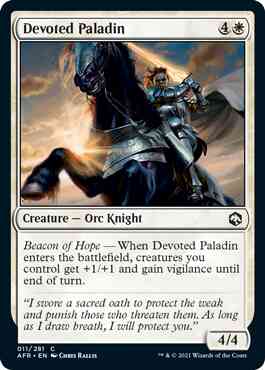Devoted Paladin [11] [Adventures in the Forgotten Realms] [Non-Foil]