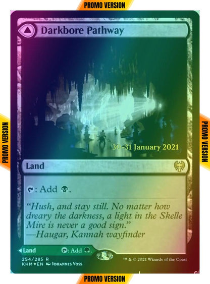 Darkbore Pathway // Slitherbore Pathway [Prerelease] [254s] [Kaldheim Promos] [Foil]