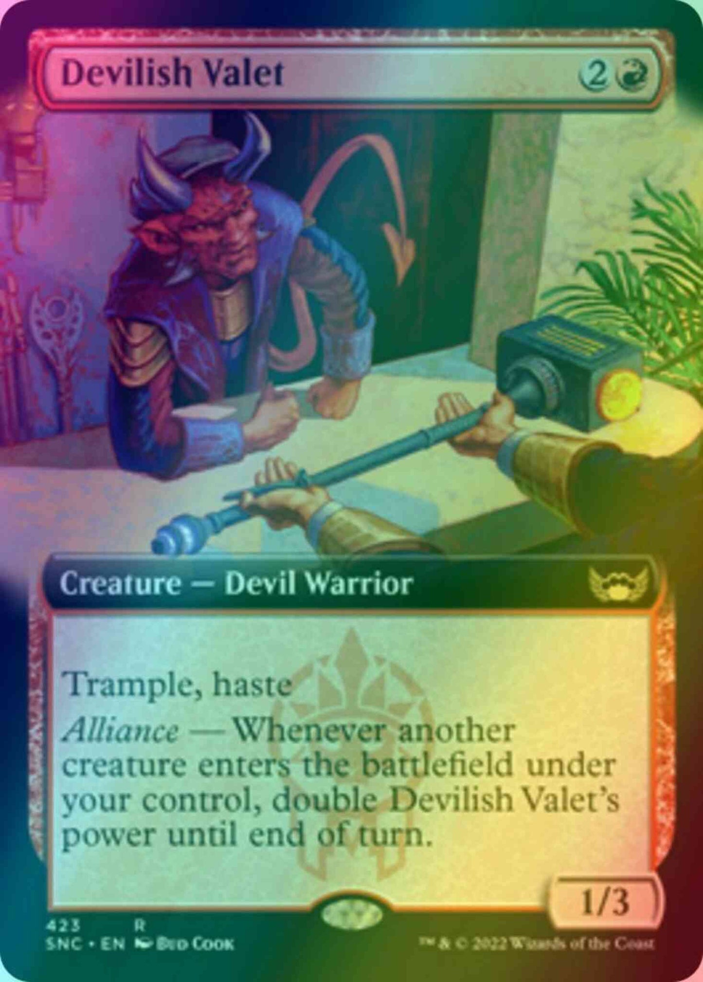 Devilish Valet [423] [Extended Art] [Streets of New Capenna] [Foil]