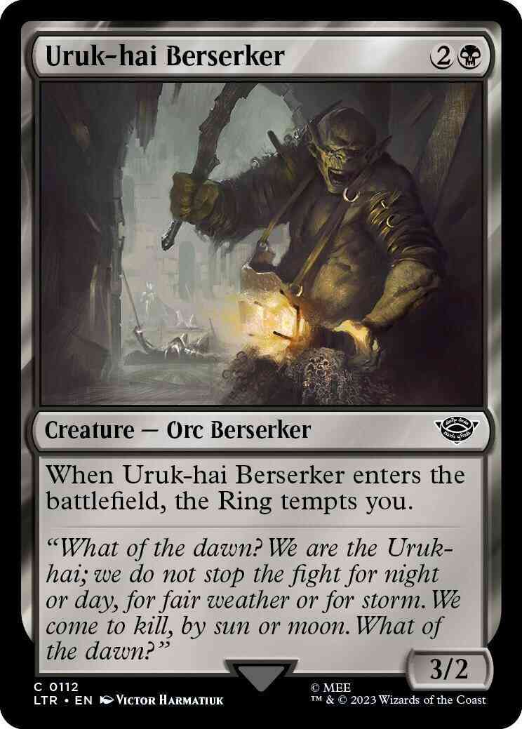 Uruk-hai Berserker [112] [The Lord of the Rings: Tales of Middle-earth] [Non-Foil]