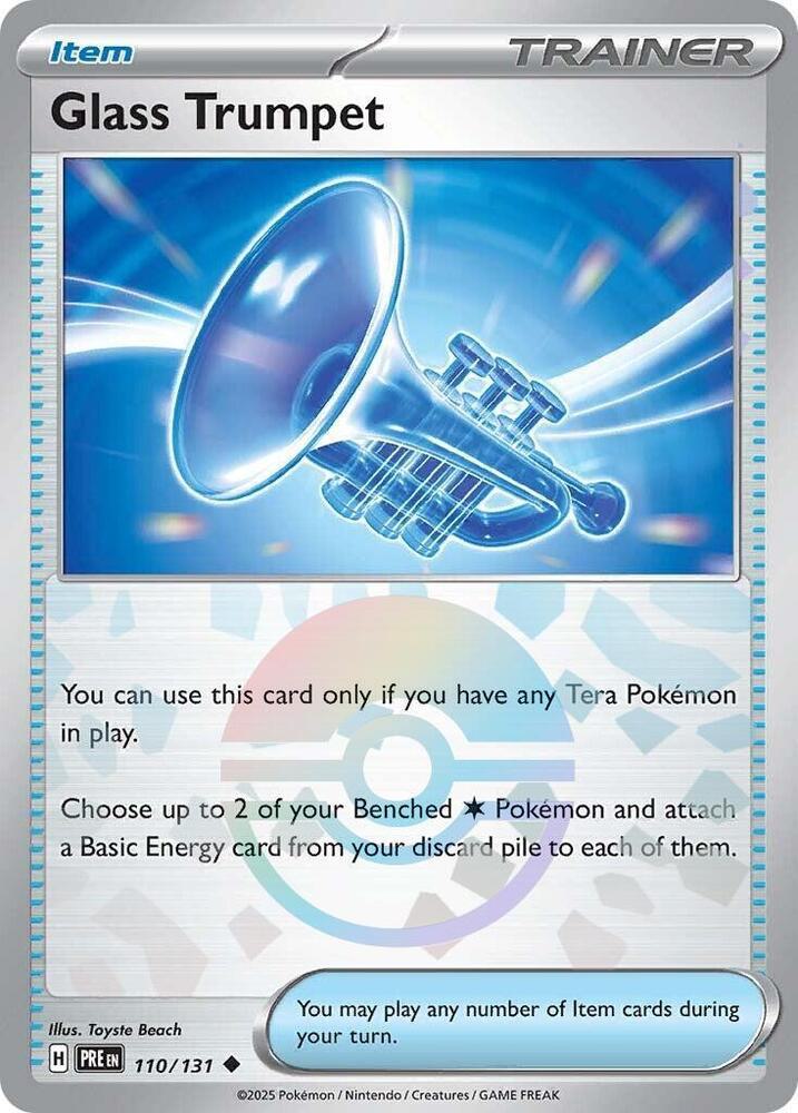 Glass Trumpet - Poké Ball Pattern - 110/131 - Uncommon [sv085-110] [Reverse Holo]