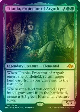 Titania, Protector of Argoth [287] [Modern Horizons 2] [Foil]