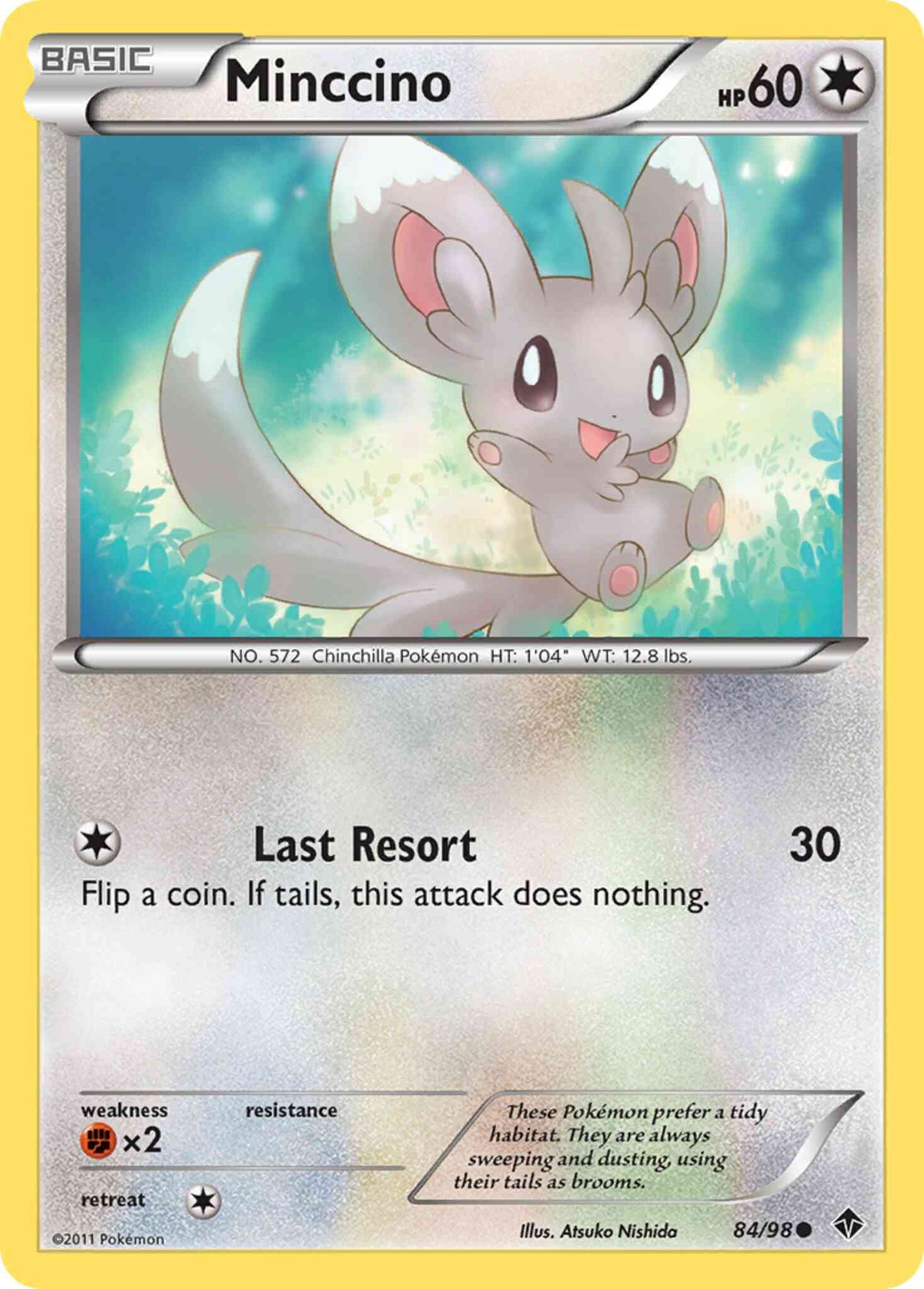 Minccino - 84/98 - Common [bw2-84] [Reverse Holo]