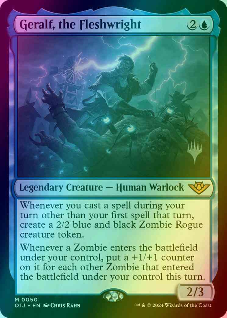 Geralf, the Fleshwright [50p] [Promo Pack] [Outlaws of Thunder Junction: Promos] [Foil]