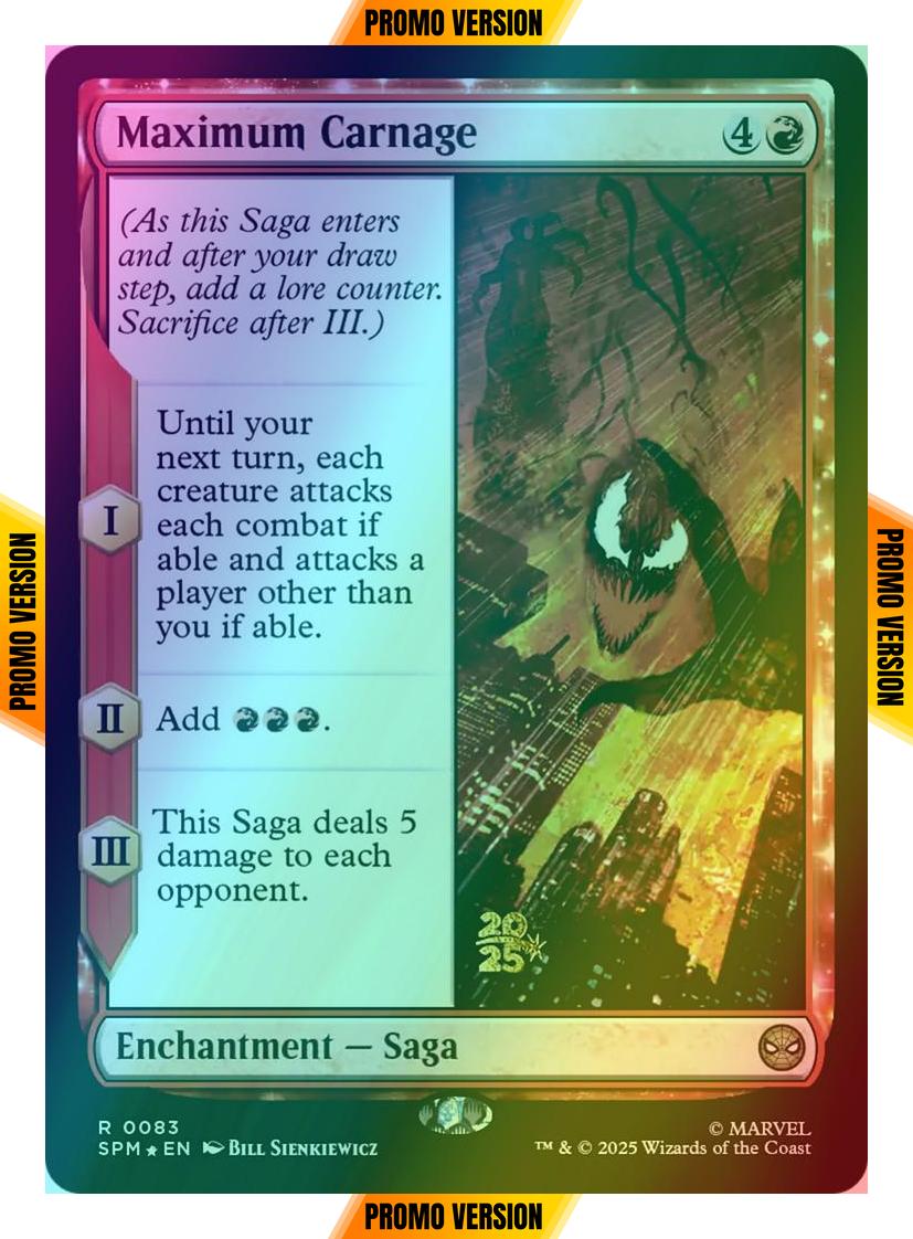 Maximum Carnage [83s] [Marvel's Spider-Man: Promos] [Foil]