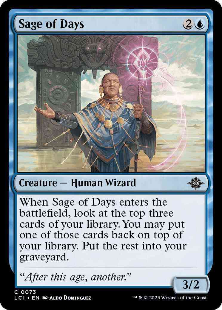 Sage of Days [73] [The Lost Caverns of Ixalan] [Non-Foil]