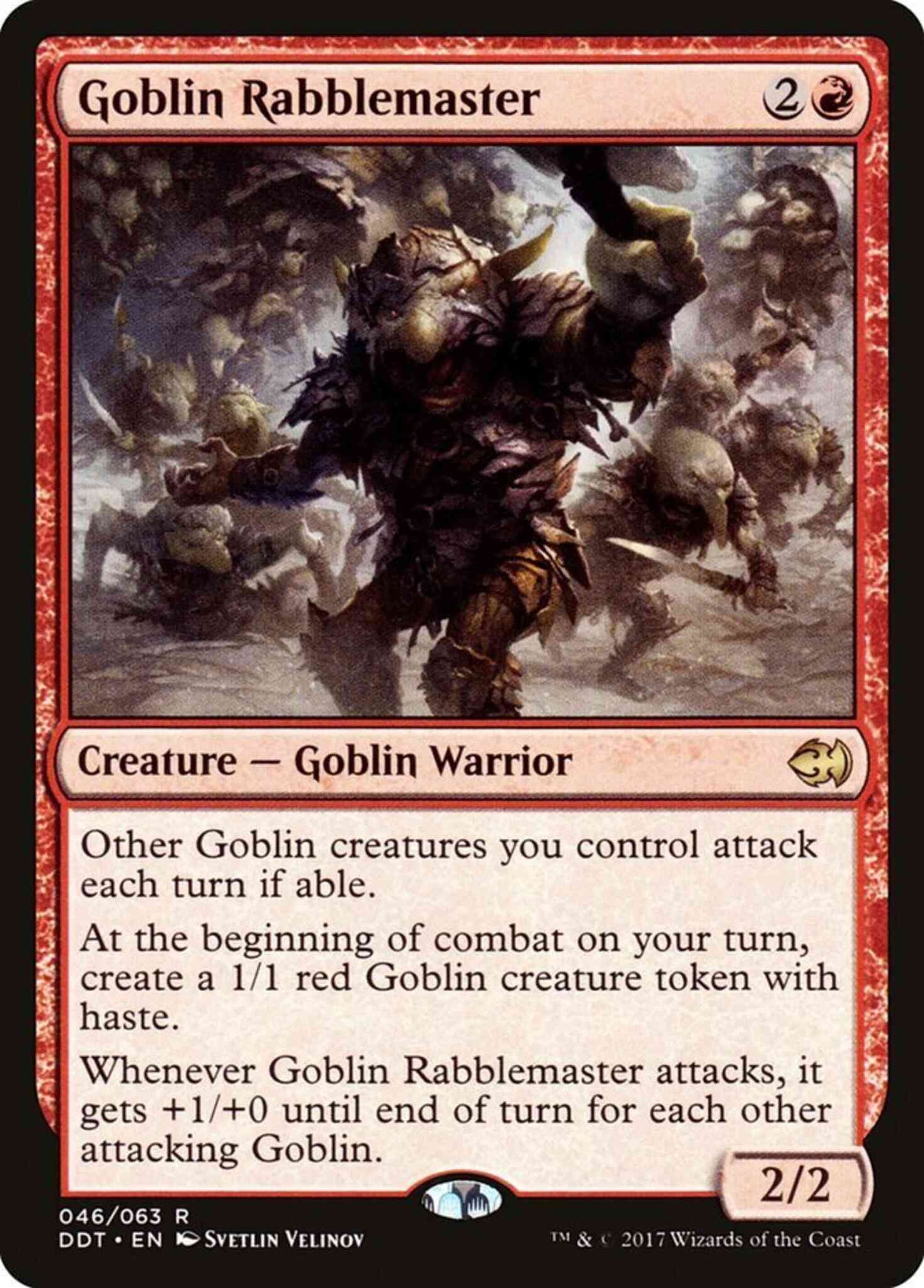 Goblin Rabblemaster [46] [Duel Decks Merfolk vs Goblins] [Non-Foil]