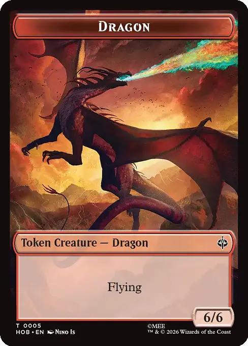 Dragon Token (05) // Stone Boulder Token (11) [The Hobbit: Tokens] [Non-Foil]