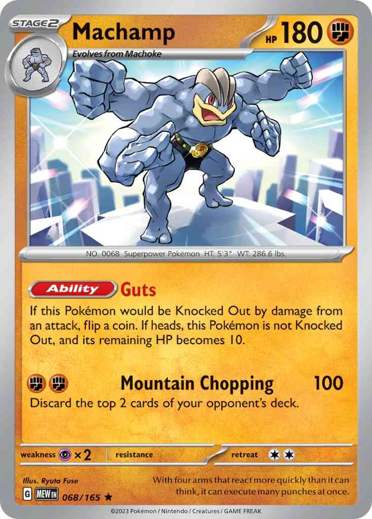 Machamp - 068/165 - Rare [sv035-068] [Holo]