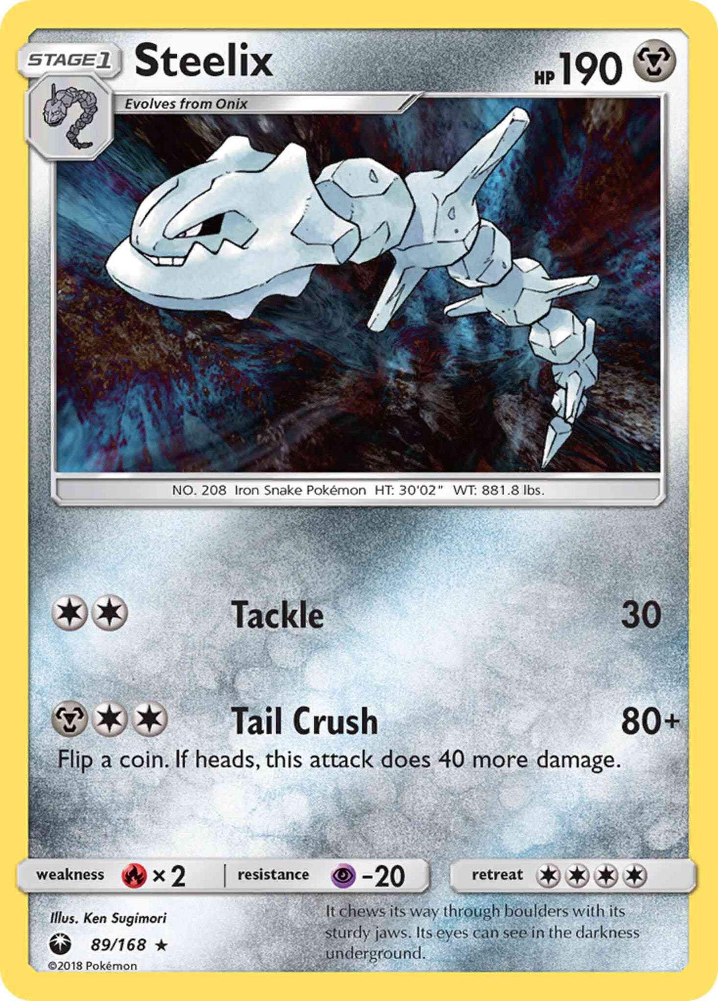 Steelix - 89/168 - Rare Holo [sm7-89] [Holo]