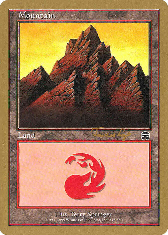 Mountain [tvdl343b] [Tom van de Logt] [343] [Masques Set Symbol] [World Championship Decks 2001] [Non-Foil]