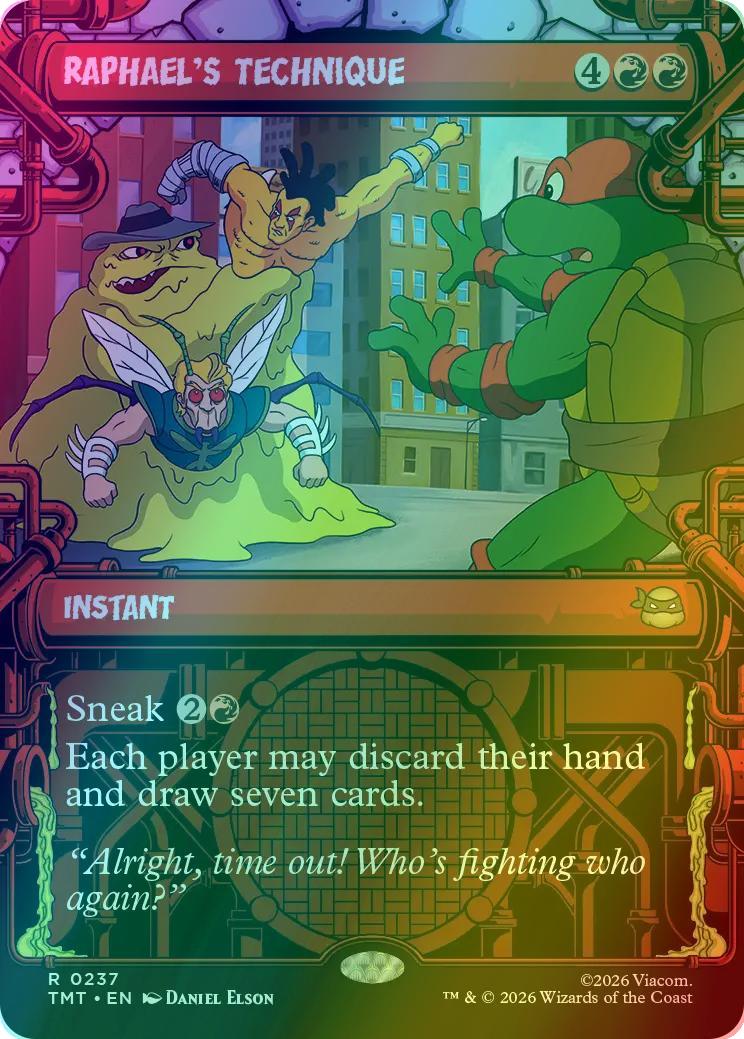 Raphael's Technique [237] [Sewer Frame] [Teenage Mutant Ninja Turtles] [Foil]