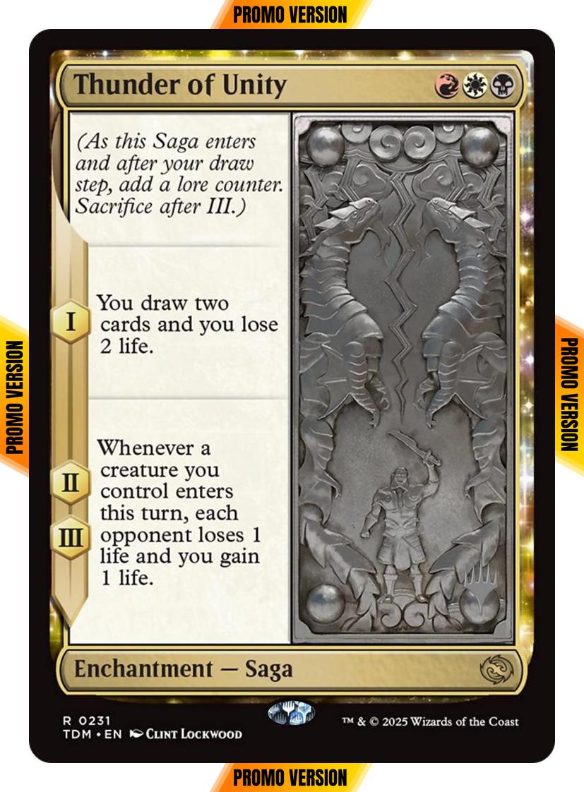 Thunder of Unity [231p] [Promo Pack] [Tarkir: Dragonstorm: Promos] [Non-Foil]