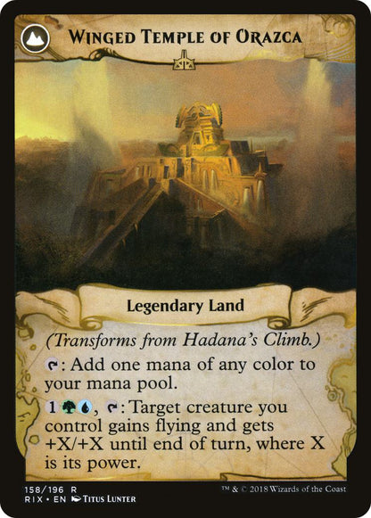 Hadana's Climb // Winged Temple of Orazca [RIX-158] [The List] [Non-Foil]