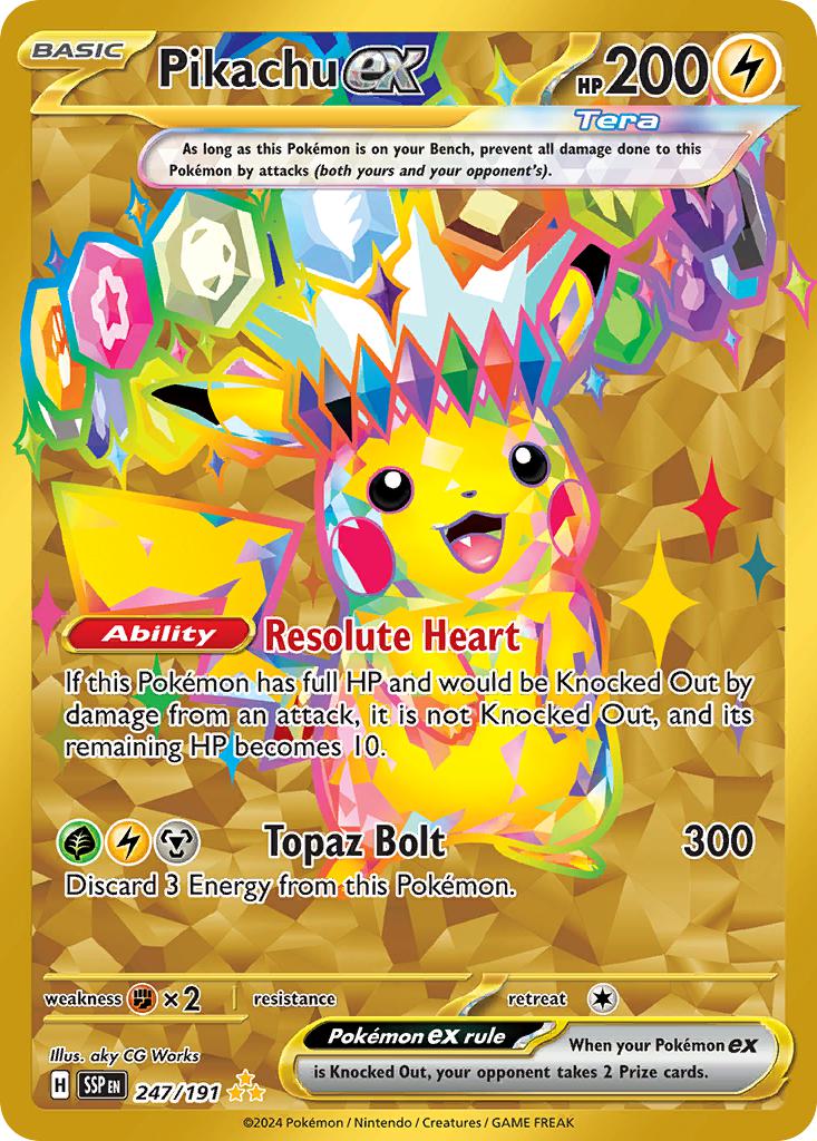 Pikachu ex - 247/191 - Hyper Rare [sv08-247] [Secret]