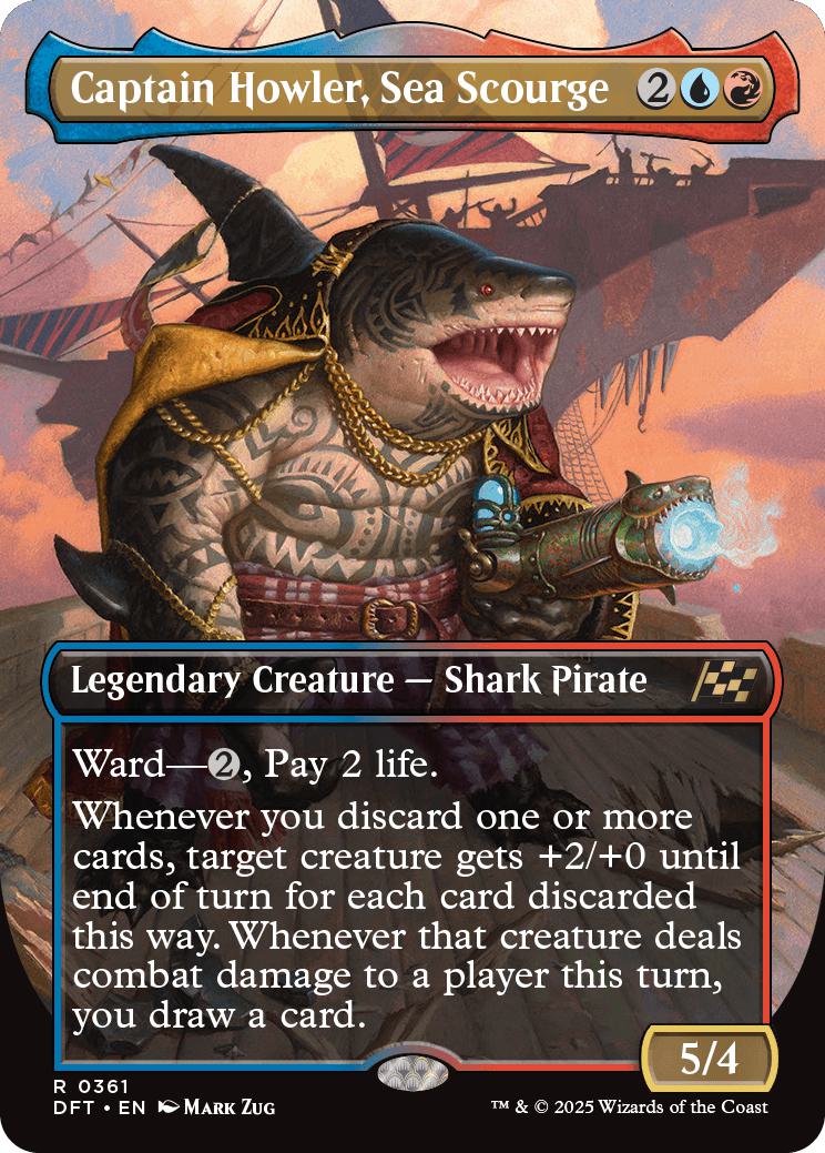 Captain Howler, Sea Scourge [361] [Borderless] [Aetherdrift] [Non-Foil]