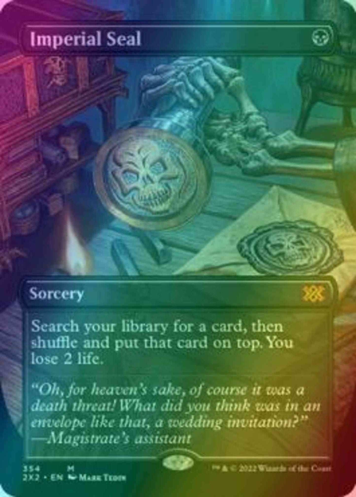 Imperial Seal [354] [Borderless] [Double Masters 2022] [Foil]