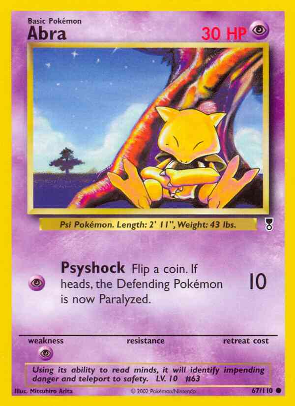 Abra - 67/110 - Common [base6-67] [Reverse Holo]
