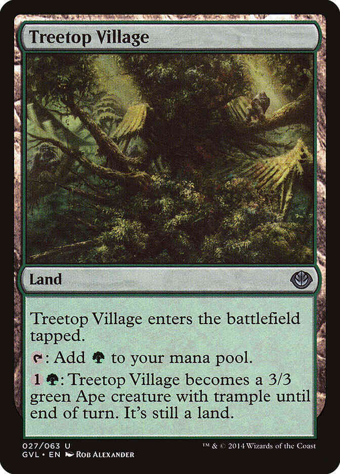 Treetop Village [27] [Duel Decks Anthology: Garruk vs. Liliana] [Non-Foil]