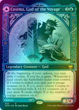 Cosima, God of the Voyage // The Omenkeel [303] [Showcase] [Kaldheim] [Foil]