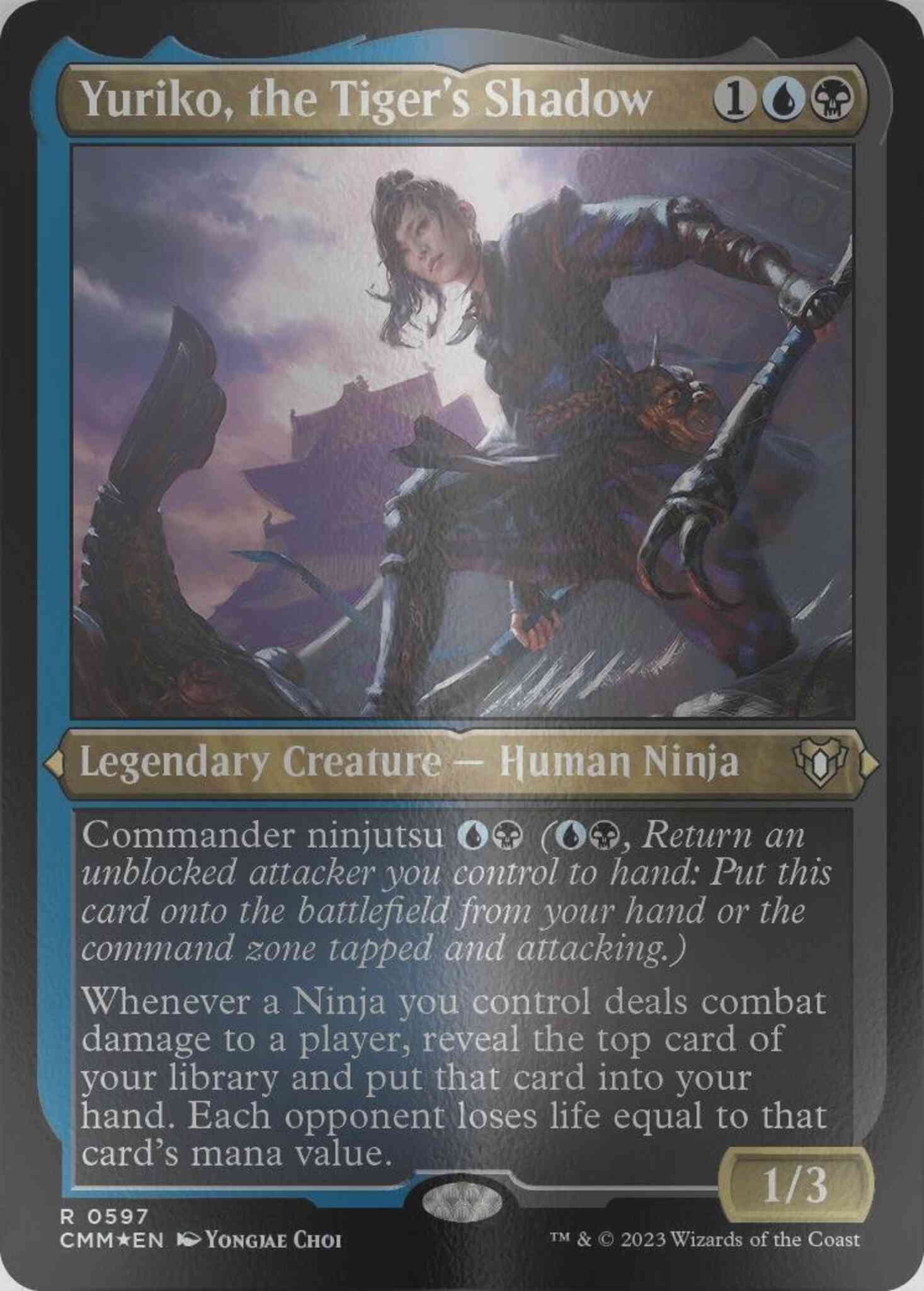 Yuriko, the Tiger's Shadow [597] [Commander Masters] [Etched Foil