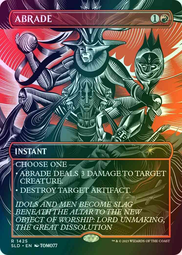 Abrade [1425] [Borderless] [Absolute Annihilation] [Secret Lair Drop] [Foil]