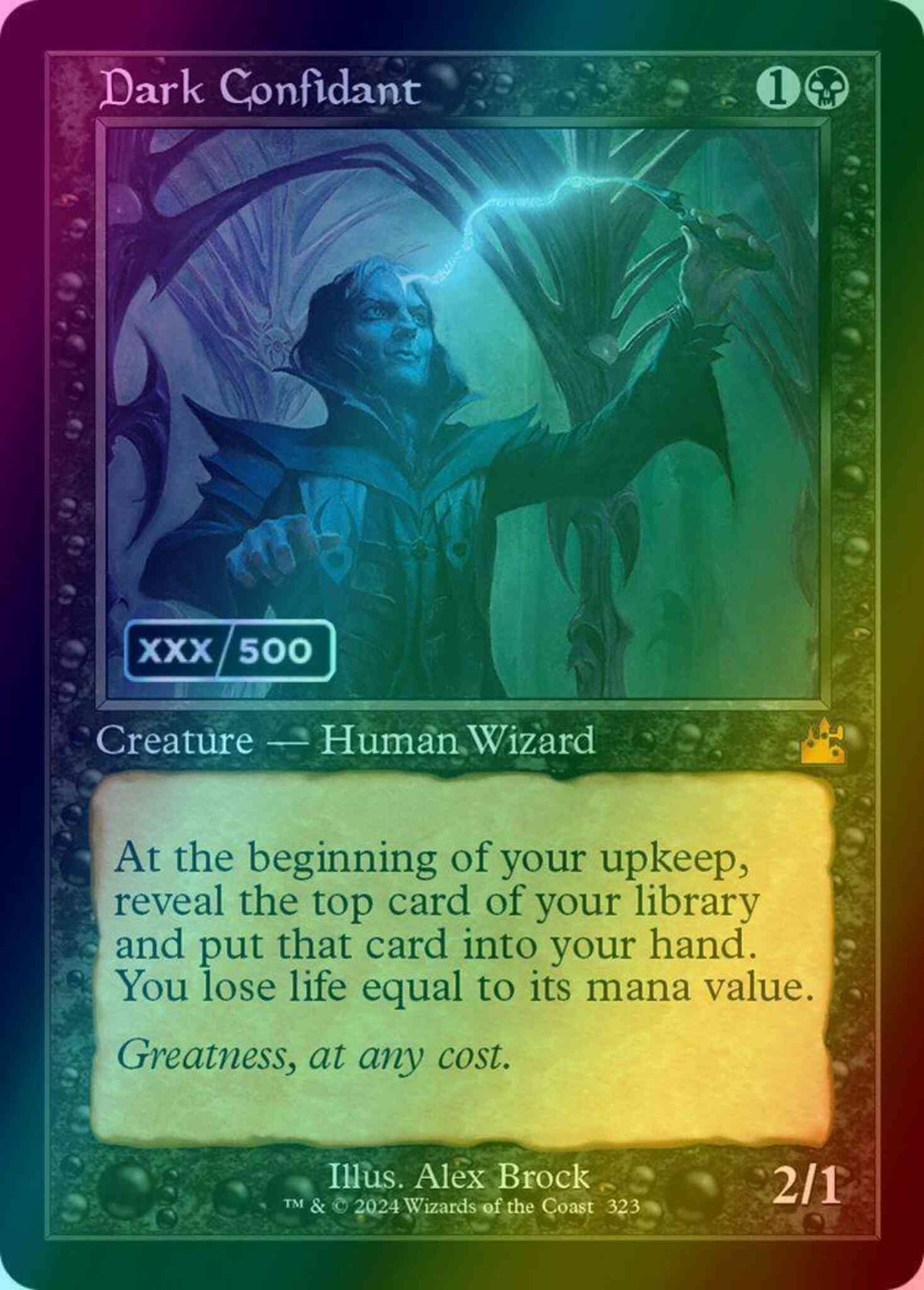 Dark Confidant - Serial Numbered [323z] [Retro Frame] [Ravnica Remastered] [Foil]