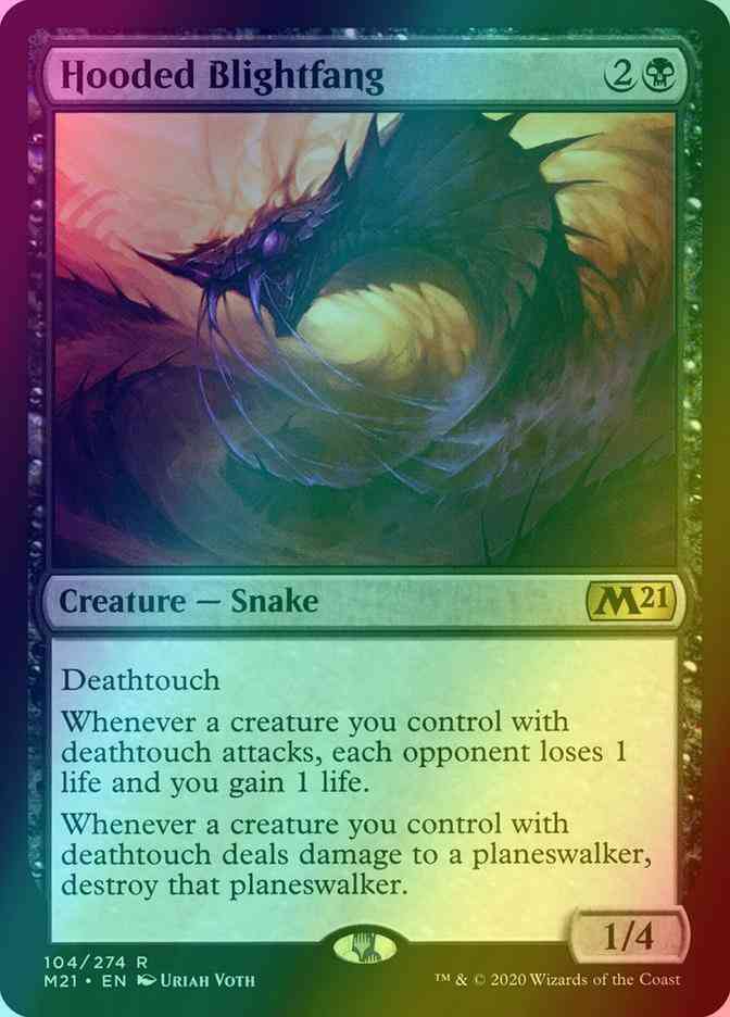 Hooded Blightfang [104] [Core Set 2021] [Foil]