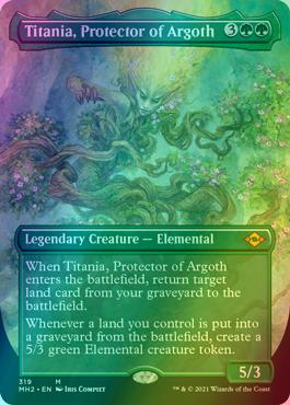 Titania, Protector of Argoth [319] [Borderless] [Modern Horizons 2] [Foil]