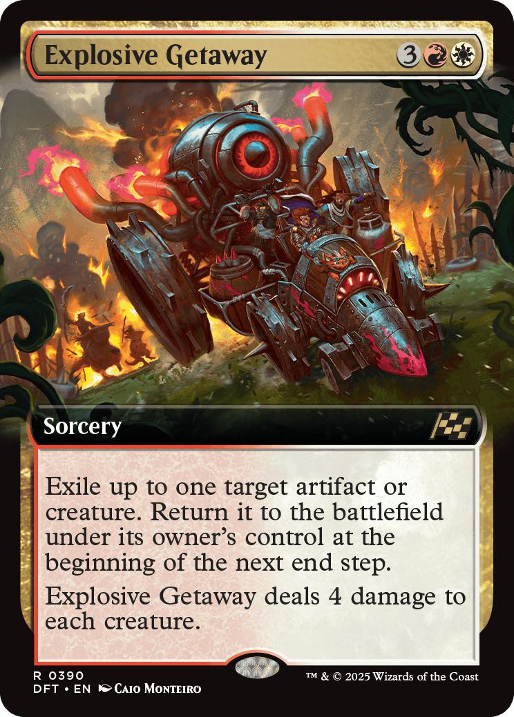 Explosive Getaway [390] [Extended Art] [Aetherdrift] [Non-Foil]