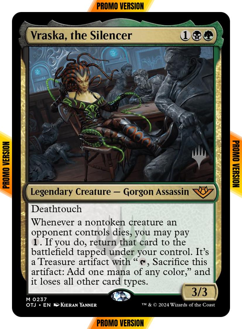 Vraska, the Silencer [237p] [Promo Pack] [Outlaws of Thunder Junction: Promos] [Non-Foil]
