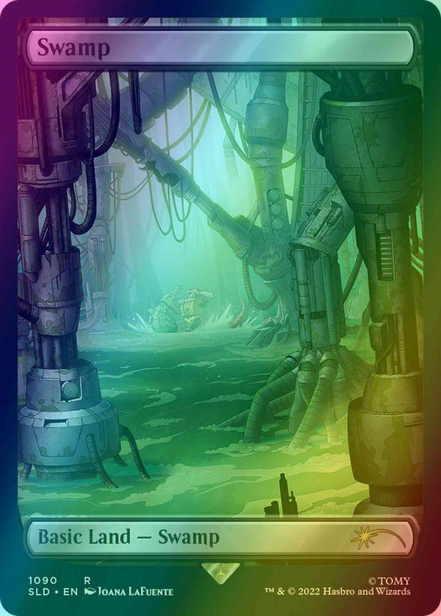 Swamp [1090] [Full Art] [Transformers: One Shall Fall] [Secret Lair Drop] [Foil]