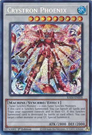Crystron Phoenix - RA04-EN058 - Secret Rare - 1st Edition