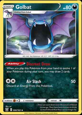 Golbat - 090/163 - Uncommon [swsh5-090] [Non-Holo]