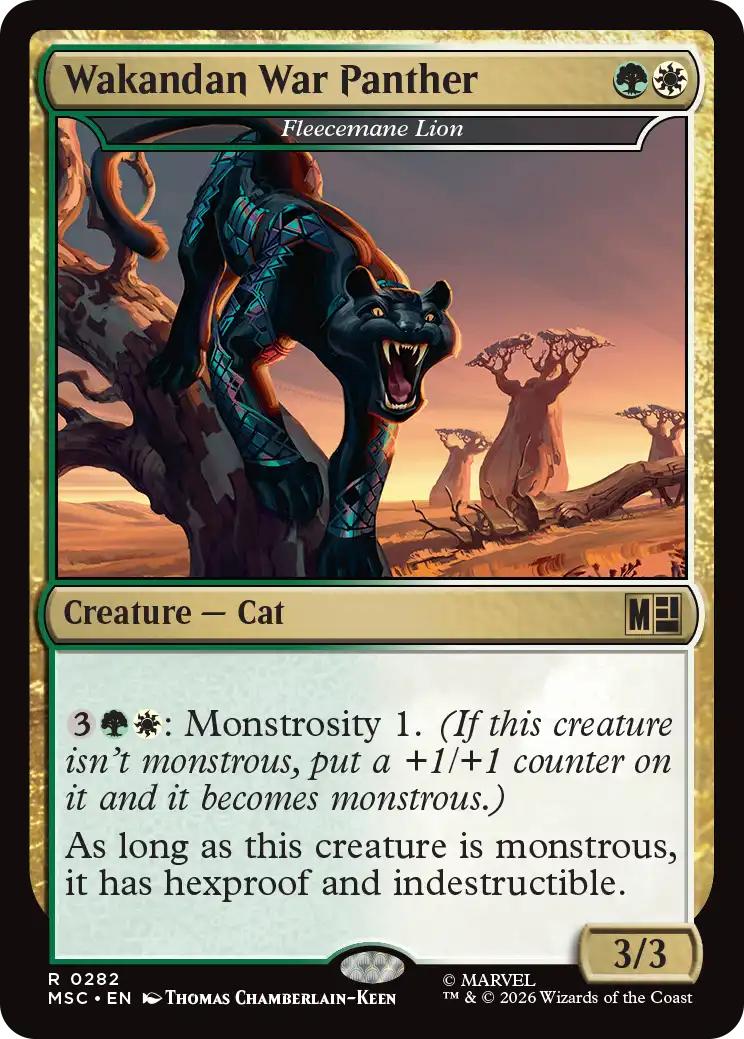 Wakandan War Panther - Fleecemane Lion [282] [Marvel Super Heroes: Commander] [Non-Foil]