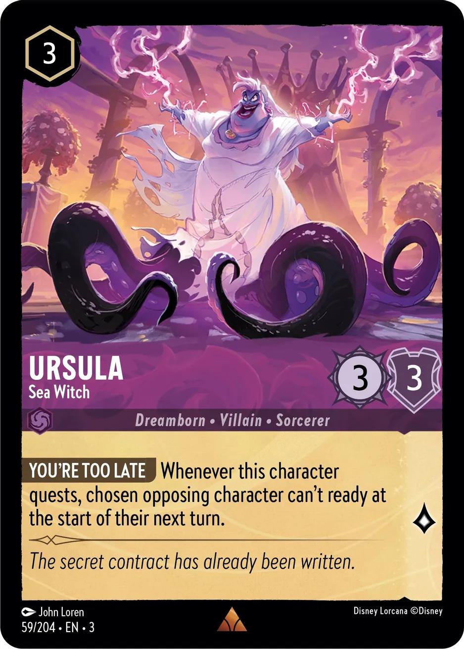 Ursula - Sea Witch - 59/204 [Into the Inklands] [Non-Foil]