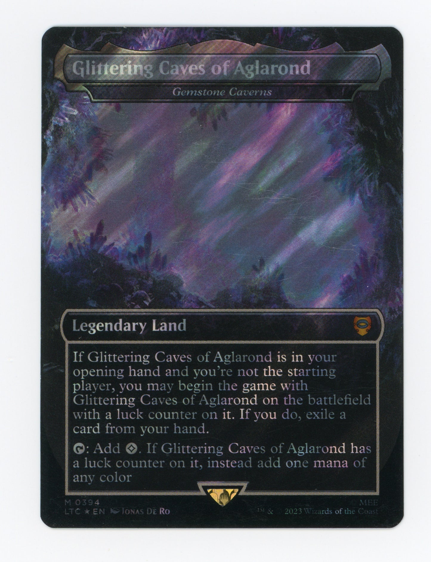 Glittering Caves of Aglarond - Gemstone Caverns — Borderless|Realms and Relics|Surge Foil — ID 17904