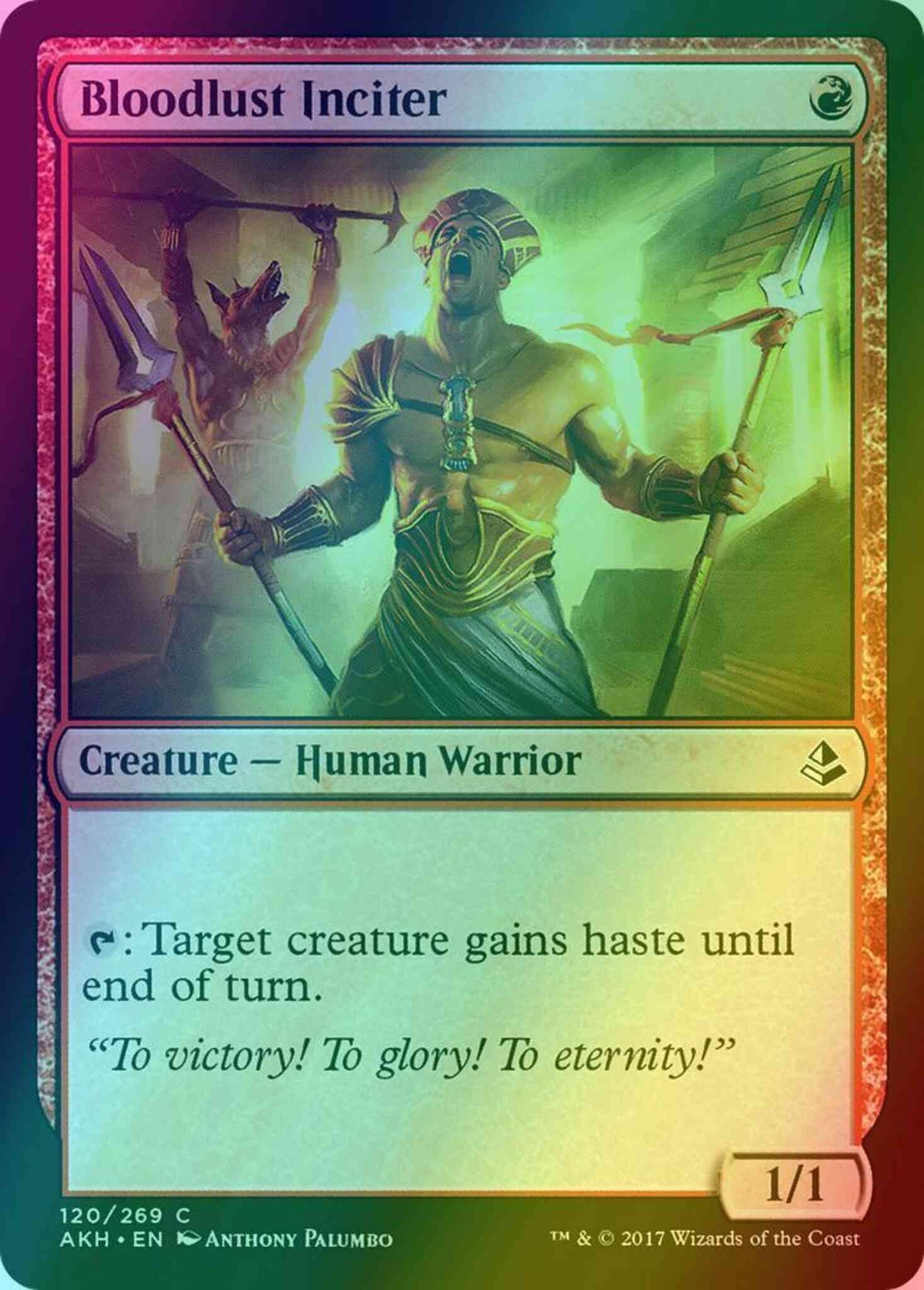 Bloodlust Inciter [120] [Amonkhet] [Foil]