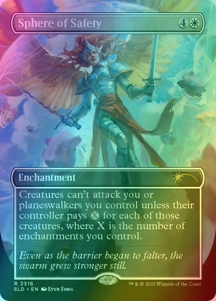 Sphere of Safety [2316] [Borderless] [Furby: The Gathering] [Secret Lair Drop] [Rainbow Foil]